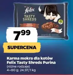 Netto Karma mokra dla kotów Felix Tasty Shreds Purina oferta