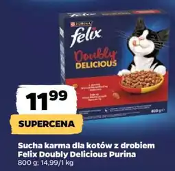 Netto Sucha karma dla kotów z drobiem Felix Doubly Delicious Purina oferta