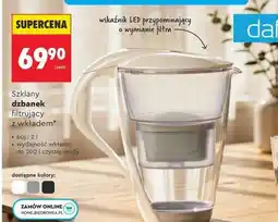 Biedronka Szklany dzbanek filtrujący z wkładem oferta