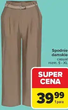 Carrefour Spodnie damskie casual oferta