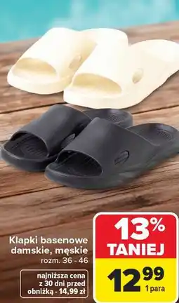 Carrefour Klapki basenowe damskie, męskie rozm oferta