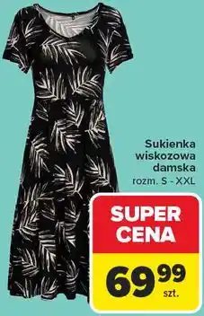 Carrefour Sukienka wiskozowa damska oferta