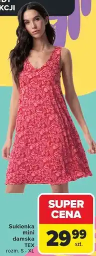 Carrefour Sukienka mini damska TEX oferta