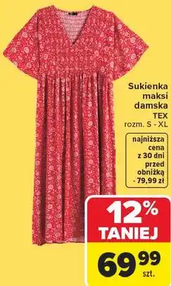Carrefour Sukienka maksi damska TEX oferta