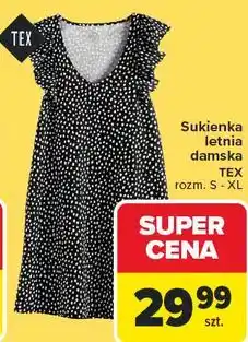 Carrefour Sukienka letnia damska TEX oferta