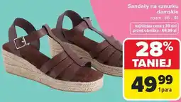 Carrefour Sandały na sznurku damskie oferta