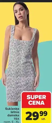 Carrefour Sukienka letnia damska TEX oferta