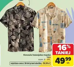 Carrefour Koszula hawajska męska TEX oferta