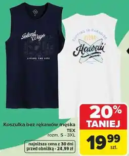 Carrefour Koszulka bez rękawów męska TEX oferta