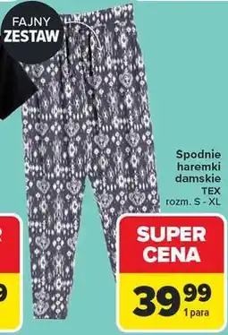 Carrefour Spodnie haremki damskie TEX oferta