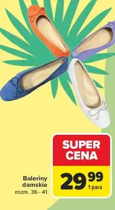 Carrefour Baleriny damskie oferta