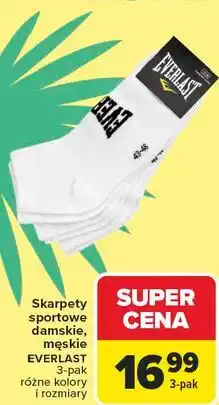 Carrefour Skarpety sportowe damskie, męskie EVERLAST oferta