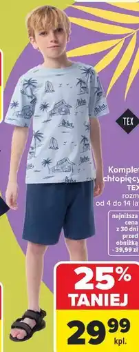 Carrefour Komplet chłopięcy TEX oferta