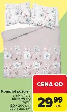 Carrefour Komplet pościeli z mikrofibry oferta
