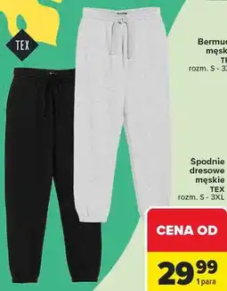 Carrefour Spodnie dresowe męskie TEX rozm. S - 3XL oferta