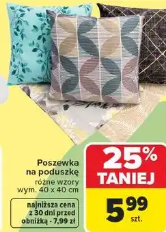 Carrefour Poszewka na poduszkę oferta