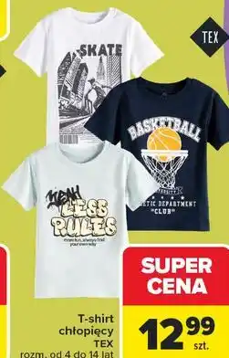 Carrefour T-shirt chłopięcy TEX oferta