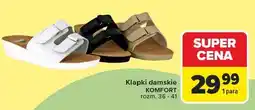 Carrefour Klapki damskie KOMFORT oferta