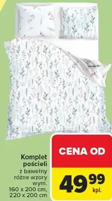 Carrefour Komplet pościeli z bawełny oferta
