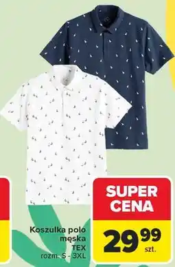 Carrefour Koszulka polo męska TEX oferta