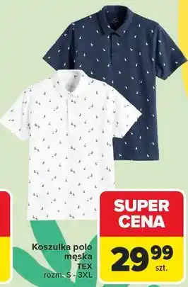 Carrefour Koszulka polo męska TEX oferta