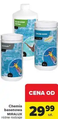 Carrefour Chemia basenowa MIRALUX różne rodzaje oferta