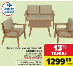 Carrefour Zestaw mebli wypoczynkowych oferta