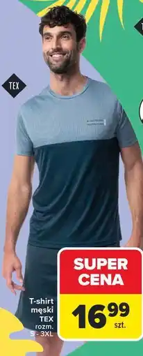 Carrefour T-shirt męski TEX rozm. S - 3XL oferta