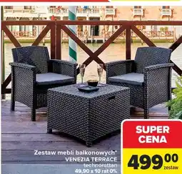 Carrefour Zestaw mebli balkonowych* VENEZIA TERRACE technorattan oferta