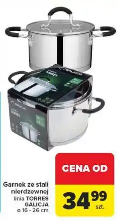 Carrefour Garnek ze stali nierdzewnej linia TORRES GALICJA oferta