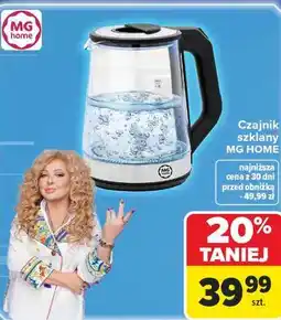 Carrefour Czajnik szklany MG HOME oferta