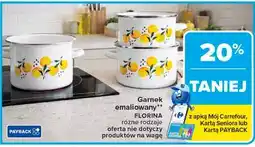 Carrefour Garnek emaliowany FLORINA oferta