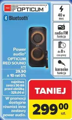 Carrefour Power audio OPTICUM RED SOUND X11 oferta