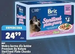 Biedronka Mokra karma dla kotów Premium By Nature Sterilised Plate Chunks oferta