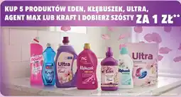 Biedronka KUP 5 PRODUKTÓW EDEN, KŁĘBUSZEK, ULTRA, AGENT MAX LUB KRAFT I DOBIERZ SZÓSTY ZA 1 ZŁ oferta