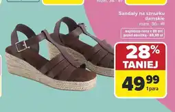 Carrefour Sandały na sznurku damskie rozm. 36 - 41 oferta