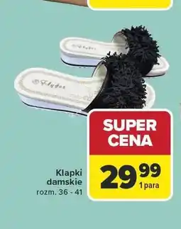 Carrefour Klapki damskie rozm. 36 - 41 oferta