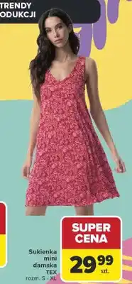Carrefour Sukienka mini damska TEX rozm. S-XL oferta