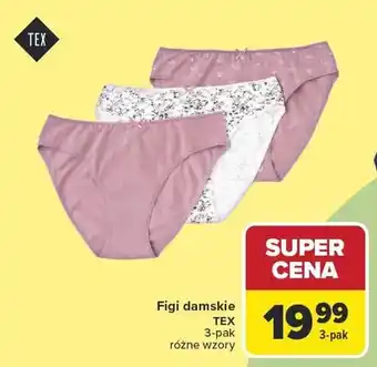 Carrefour Figi damskie TEX 3-pak oferta