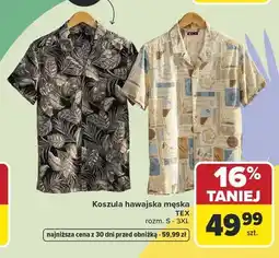 Carrefour Koszula hawajska męska TEX rozm. S-3XL oferta