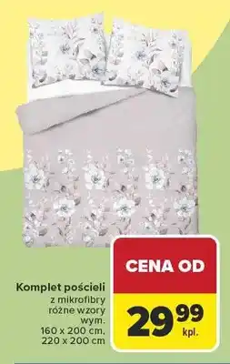 Carrefour Komplet pościeli z mikrofibry wym. 160x200cm, 220x200cm oferta