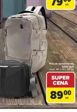 Carrefour Plecak samolotowy SEMI LINE 40x30x20cm oferta