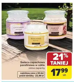 Carrefour Świeca zapachowa parafinowa w szkle ADPAL oferta