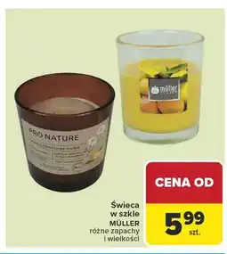 Carrefour Świeca w szkle MÜLLER oferta