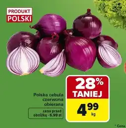 Carrefour Polska cebula czerwona obierana oferta