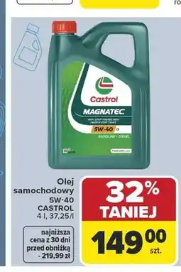 Carrefour Olej samochodowy 5W-40 CASTROL oferta