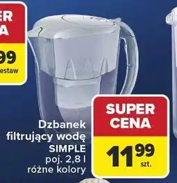 Carrefour Dzbanek filtrujący wodę AQUAPHOR SIMPLE poj oferta