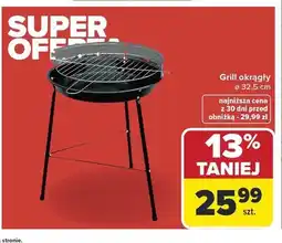 Carrefour Grill okrągły 32,5cm oferta