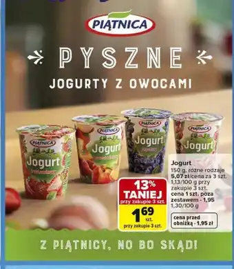 Carrefour Jogurt truskawkowy PIĄTNICA oferta