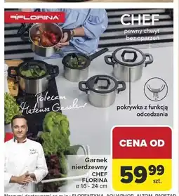 Carrefour Garnek nierdzewny CHEF FLORINA śr. 16-24cm oferta